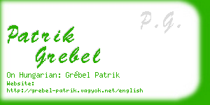 patrik grebel business card